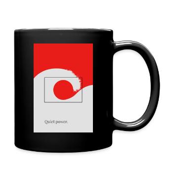Poster Quiet Power Japan : Vague minimale Soleil - Mug uni - noir - Droite