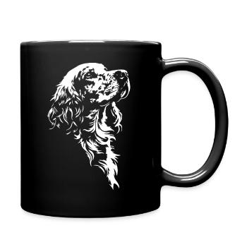 English Setter Silhouette Hunting Dogs Dogs Wilsigns - Full Colour Mug - black - Right