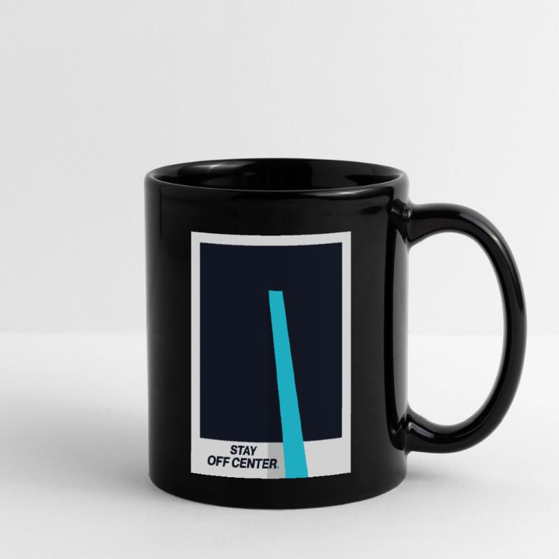 Reste hors du centre. Déclaration de conception moderne Mug uni