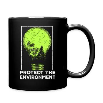 protect nature - Full Colour Mug - black - Right
