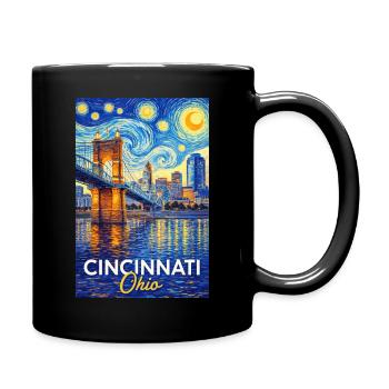 Cincinnati, Ohio - Full Colour Mug - black - Right