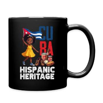 Kuba Stolz & Heimat - Cuba Flagge Design - Tasse einfarbig - Schwarz - Rechts