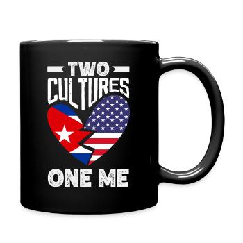 Cuba Pride & Home - Design du drapeau de Cuba - Mug uni - noir - Droite
