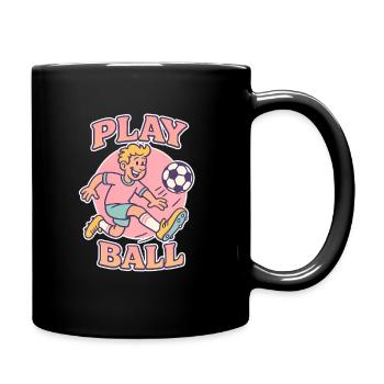 Play Ball : Fun rétro de football - Mug uni - noir - Droite