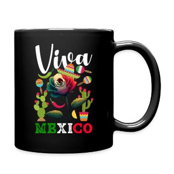 Fierté du Mexique & Maison Drapeau du Mexique - Mug uni - noir - Droite