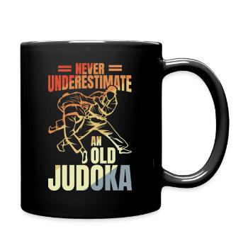 Judo Großvater - Tasse einfarbig - Schwarz - Rechts