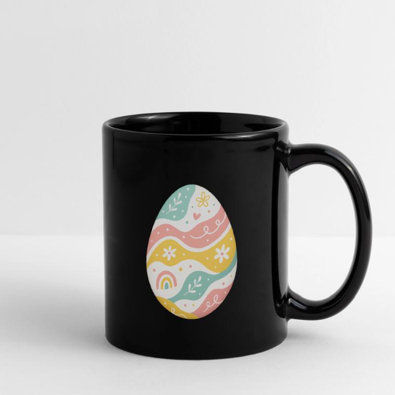 Pastel Easter Egg Pattern Full Colour Mug