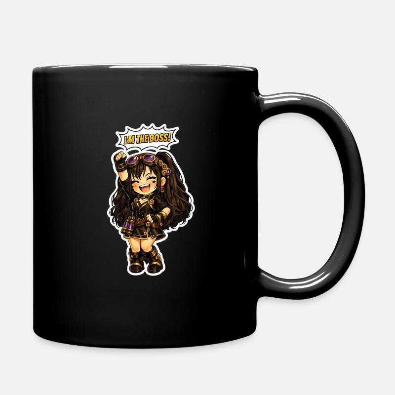 La fille Chibi-Steampunk Luna - Mug uni - noir