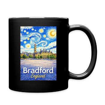 Bradford England Star Swirl - Full Colour Mug - black - Right