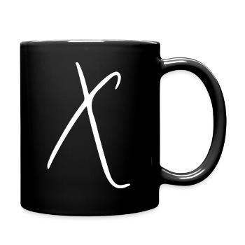 x - Full Colour Mug - black - Right