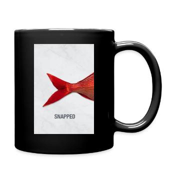 Snapped Fish Design minimaliste Modern - Mug uni - noir - Droite