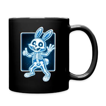 Squelette de lapin à rayons X Drôle de design d’Halloween - Mug uni - noir - Droite