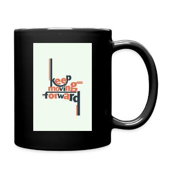 Continuer d’avancer Typographie minimale - Mug uni - noir - Droite