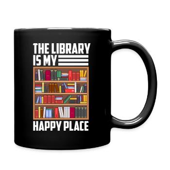 Book Reading Library Librarian Bookaholic Read - Full Colour Mug - black - Right