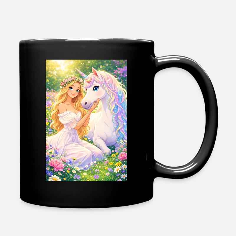 Unicorn Dreams - Tasse einfarbig - Schwarz