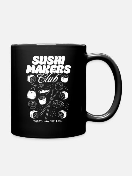 Sushi Makers Club - Full Colour Mug - black