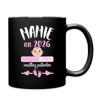 Mamie en 2026 Veuillez Patienter - Mug uni - noir - Droite