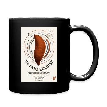 Potato Eclipse: Humble Tuber Odyssey - Full Colour Mug - black - Right
