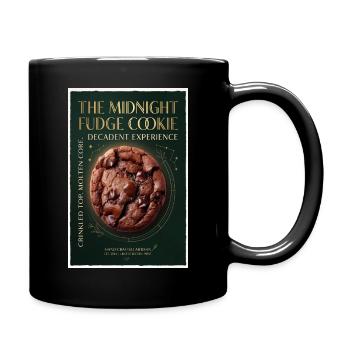Midnight Fudge Cookie: Gold Edition - Full Colour Mug - black - Right