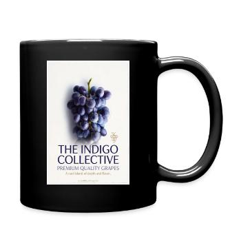 Indigo Collective Grapes Label - Full Colour Mug - black - Right
