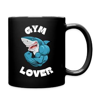 Amateur de gym - Mug uni - noir - Droite