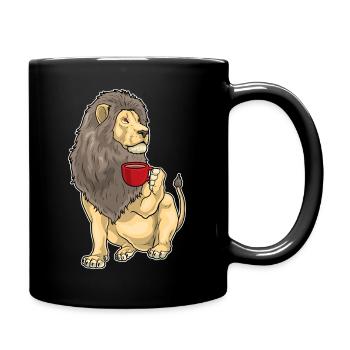 Tasse à café Lion - Mug uni - noir - Droite