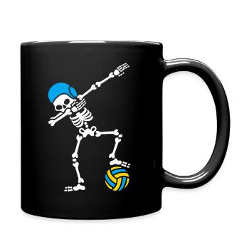 Skeleton Spike Volleyball Halloween - Tasse einfarbig - Schwarz - Rechts