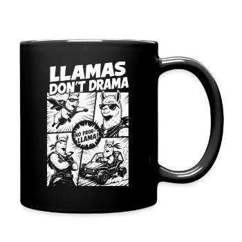 Lama Fashion Action Comic - Mug uni - noir - Droite