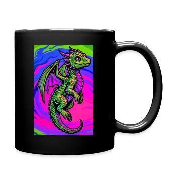 dragon - Full Colour Mug - black - Right