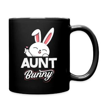 Frohe Ostern Süßer Osterhase Eiersuche Ostereier - Tasse einfarbig - Schwarz - Rechts