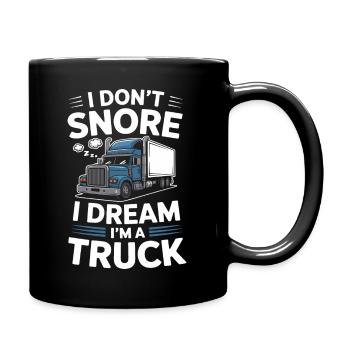 Chauffeur de camion Camionneur Diesel Camion longue distance - Mug uni - noir - Droite