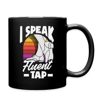 Stepptänzer, Steppschuhe, Tap Dance - Tasse einfarbig - Schwarz - Rechts