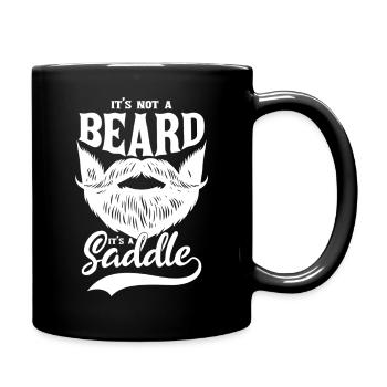 Beard to Saddle Vintage Logo - Full Colour Mug - black - Right
