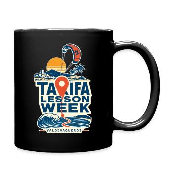 Tarifa Paragliding Week Retro - Tasse einfarbig - Schwarz - Rechts