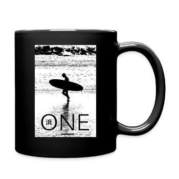 Walknig surfer - Mug uni - noir - Droite