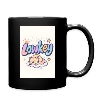 Lowkey Cat Dream Cloud - Full Colour Mug - black - Right