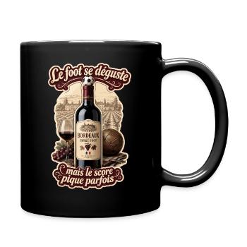 Bordeaux Esprit Foot - Tasse einfarbig - Schwarz - Rechts