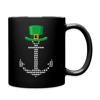 Leprechaun Anchor Nautical Design - Full Colour Mug - black - Right