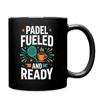 Padel-mädchen Padel-spieler Padel-tennis-geschenk - Tasse einfarbig - Schwarz - Rechts