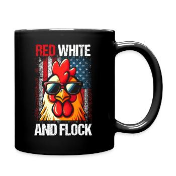 Éleveur Patriotique Troupeau de Coq Volaille USA Pride C - Mug uni - noir - Droite