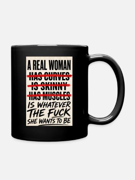 Vraie femme - Mug uni - noir