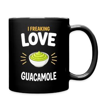 Guacamole Guac Dip Geschenk - Tasse einfarbig - Schwarz - Rechts