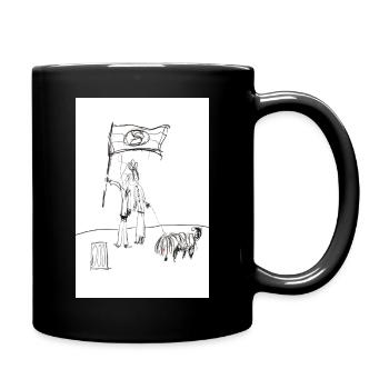 Die Schuld des Gefährten - Tasse einfarbig - Schwarz - Rechts