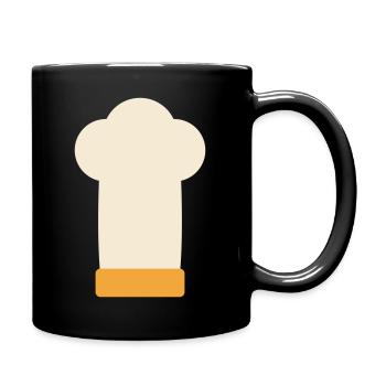 Chapeau de chef, chef, chef, maître du grill, cadeau - Mug uni - noir - Droite