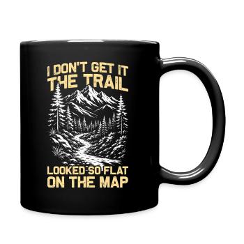 I don't get it Hiking Mountains Mountaineering - Full Colour Mug - black - Right