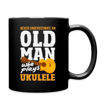 Lustiges Ukulele Designs Und Sprüche - Tasse einfarbig - Schwarz - Rechts