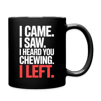 Bruits de mastication bruits de mastication bruits de claquement mastication mâchonnement - Mug uni - noir - Droite