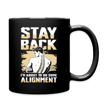 Retreat I'm doing an alignment - Full Colour Mug - black - Right