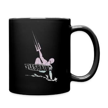 Kitesurfer - Tasse einfarbig - Schwarz - Rechts