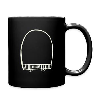 White cap - Full Colour Mug - black - Right